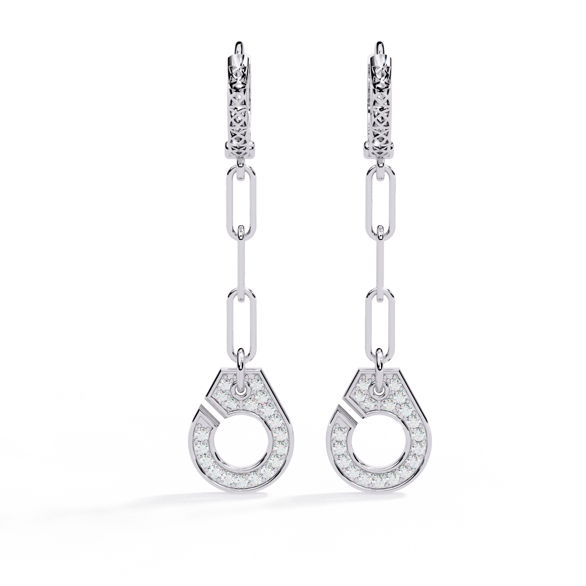 Luna Drop Diamond Earrings - Espira Fine Gems