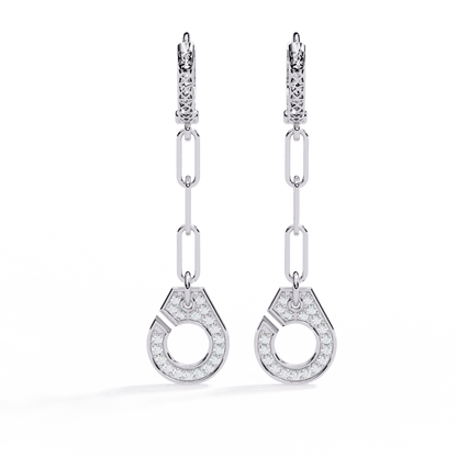 Luna Drop Diamond Earrings - Espira Fine Gems