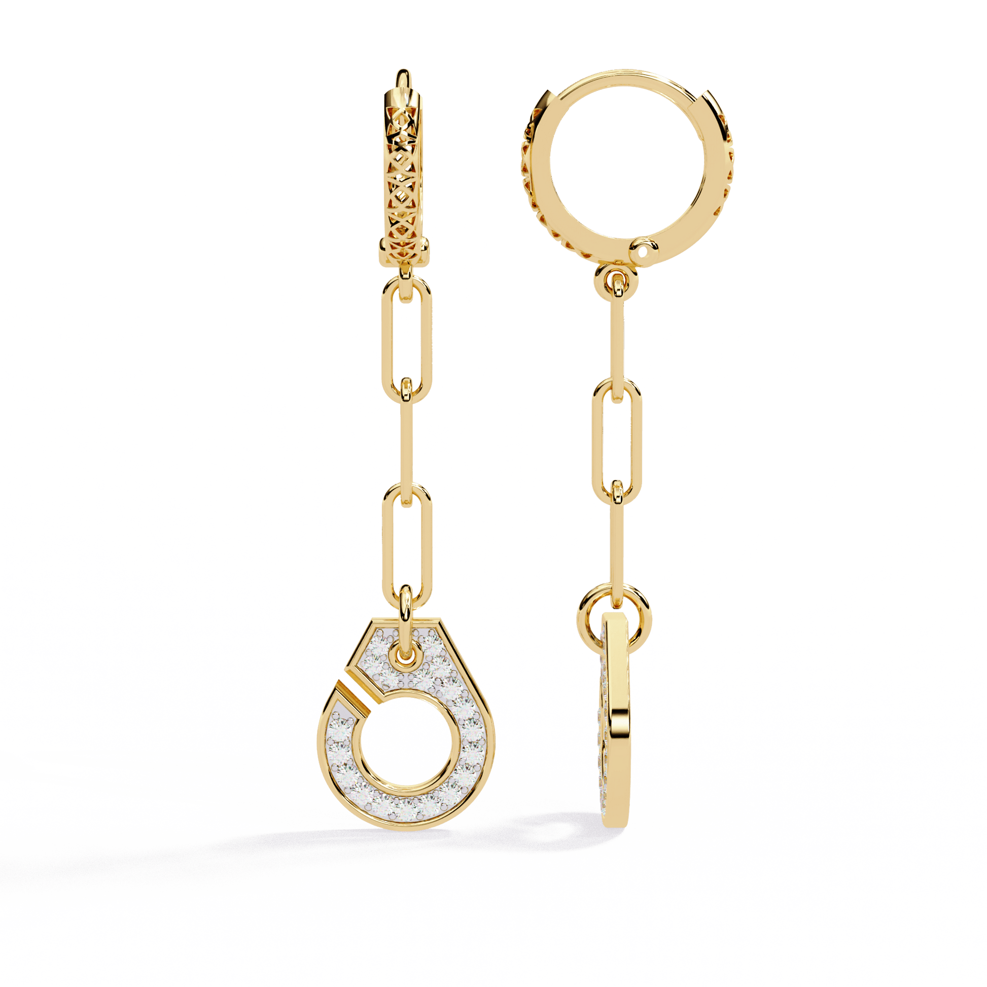 Luna Drop Diamond Earrings - Espira Fine Gems