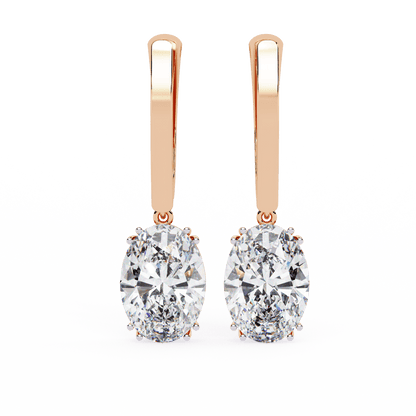 Serena Drop Diamond Earrings - Espira Fine Gems