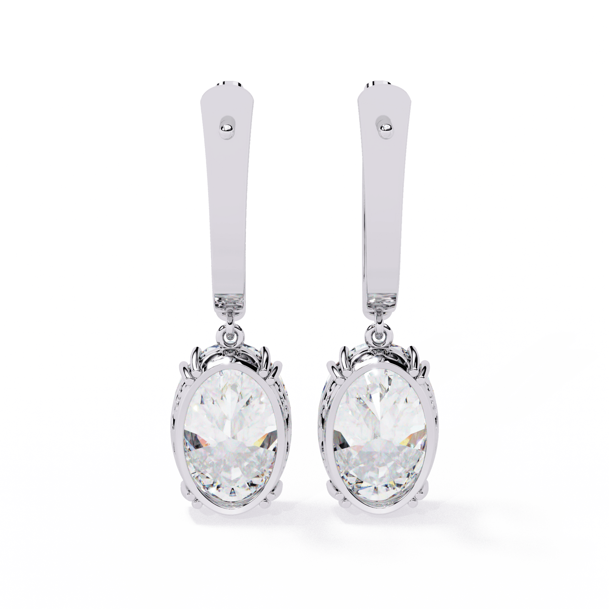 Serena Drop Diamond Earrings - Espira Fine Gems