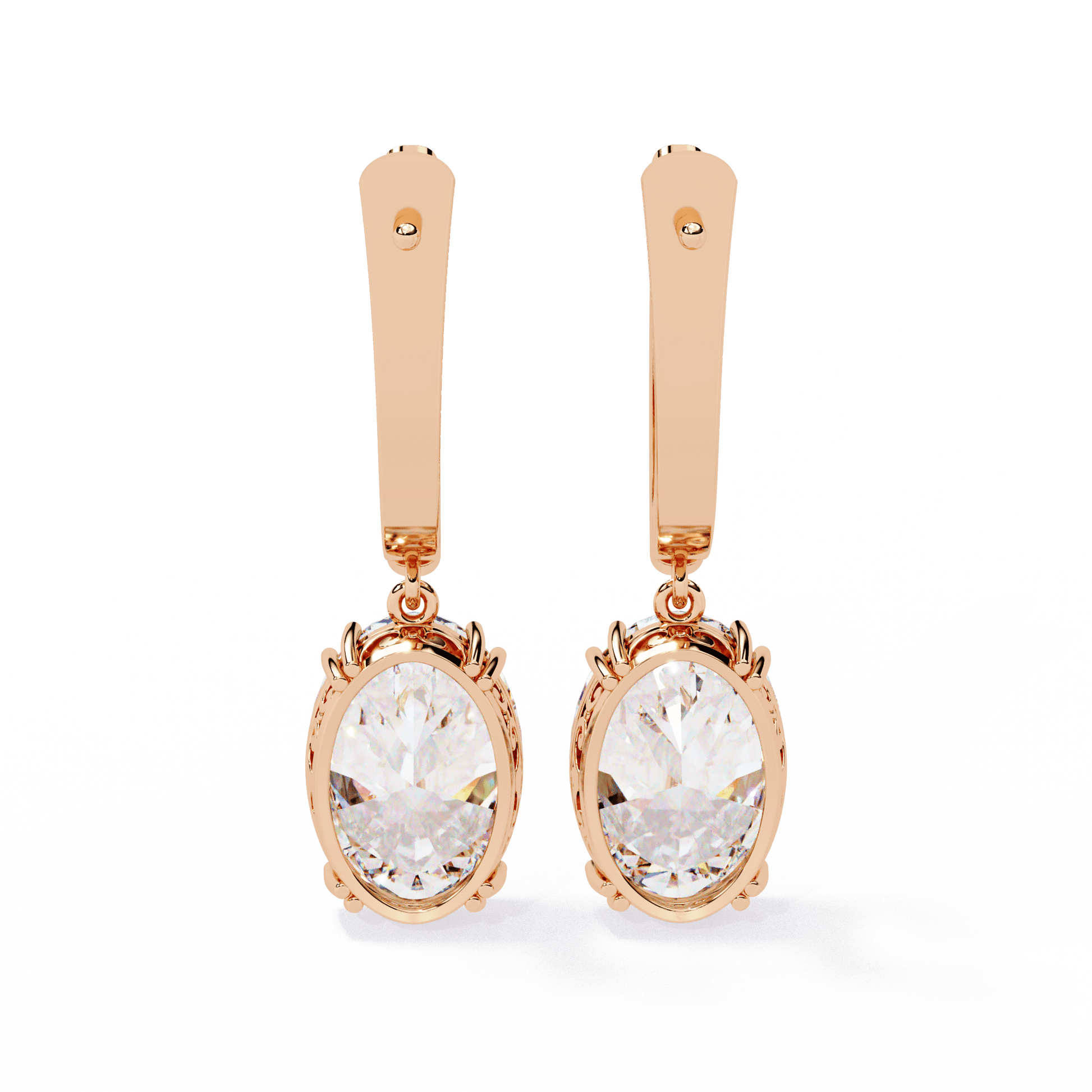 Serena Drop Diamond Earrings - Espira Fine Gems