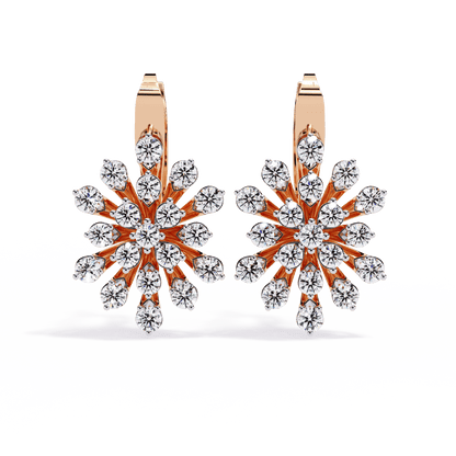 Radiant Wreath Diamond Earrings - Espira Fine Gems