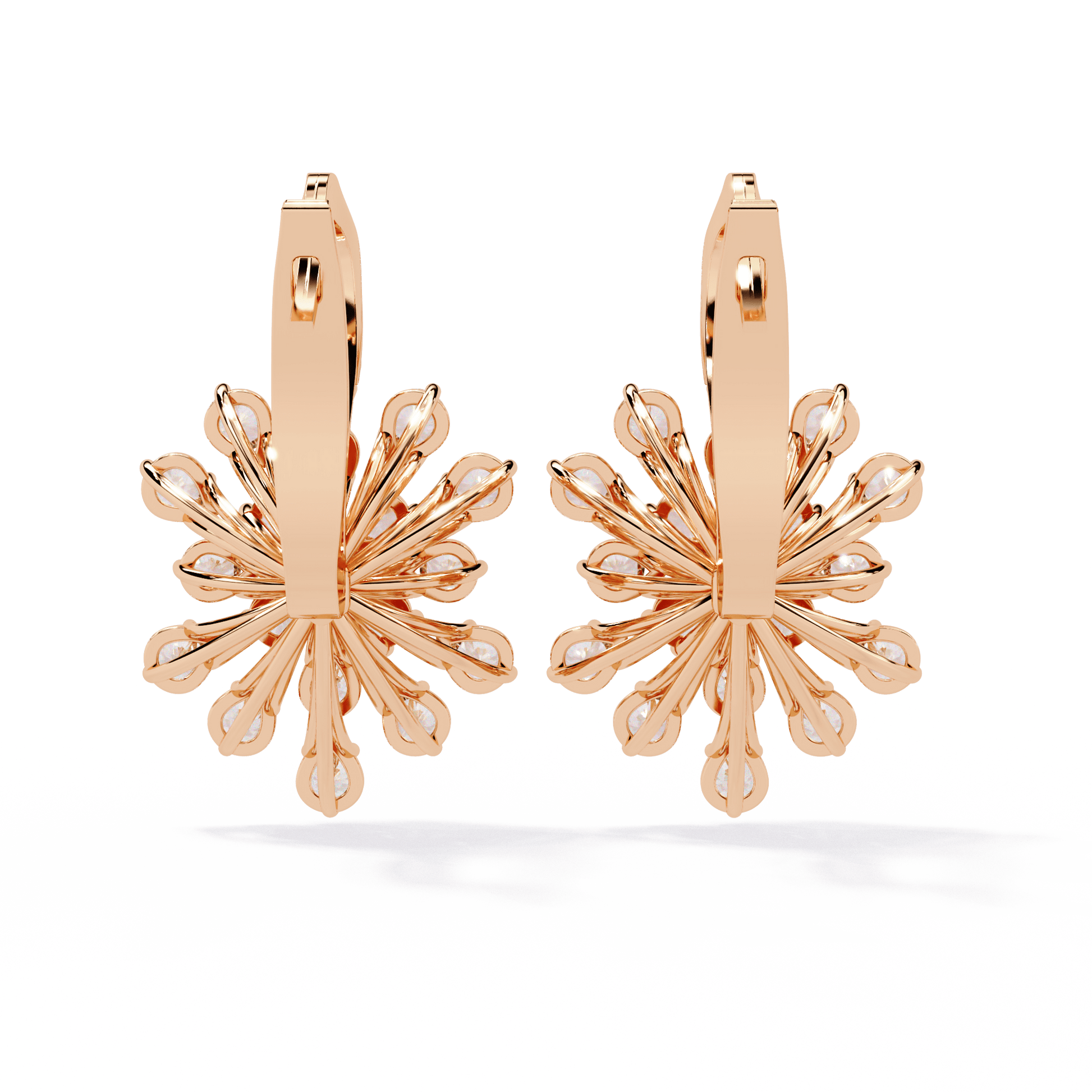 Radiant Wreath Diamond Earrings - Espira Fine Gems