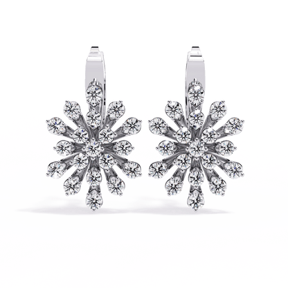 Radiant Wreath Diamond Earrings - Espira Fine Gems