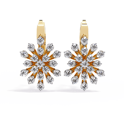 Radiant Wreath Diamond Earrings - Espira Fine Gems