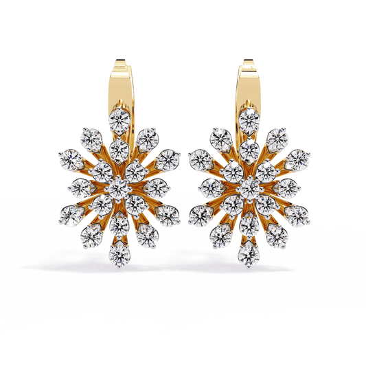 Radiant Wreath Diamond Earrings - Espira Fine Gems