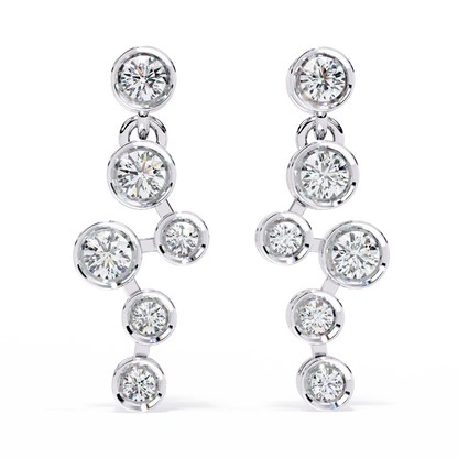 Bubble Drop Diamond Earrings
