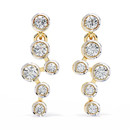 Bubble Drop Diamond Earrings