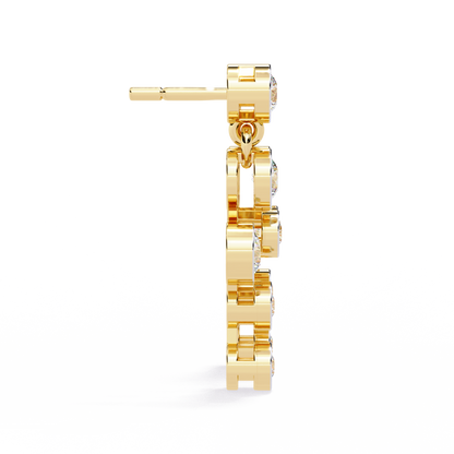 Bubble Drop Diamond Earrings