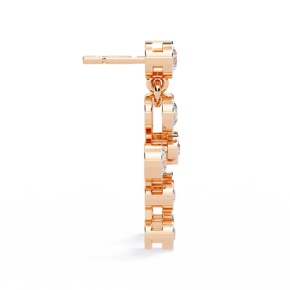 Bubble Drop Diamond Earrings