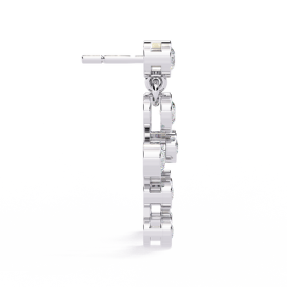 Bubble Drop Diamond Earrings