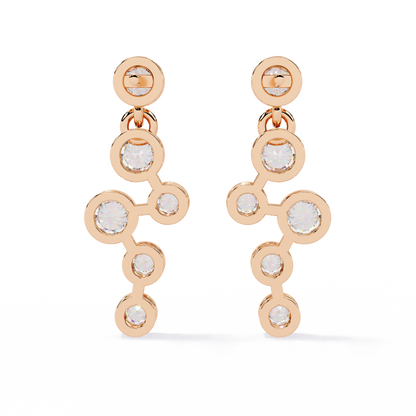 Bubble Drop Diamond Earrings