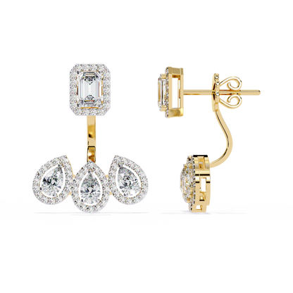 Regal Cascade Diamond Earrings