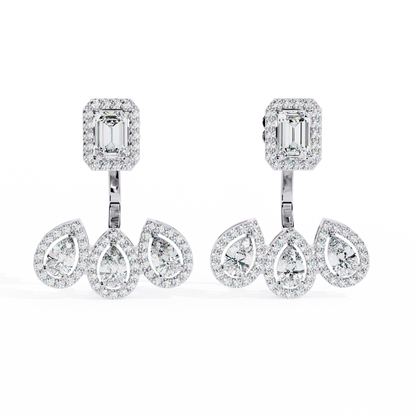 Regal Cascade Diamond Earrings