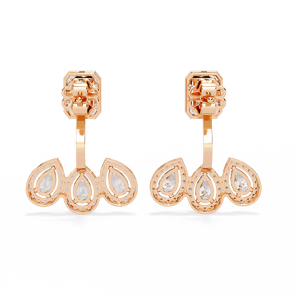 Regal Cascade Diamond Earrings