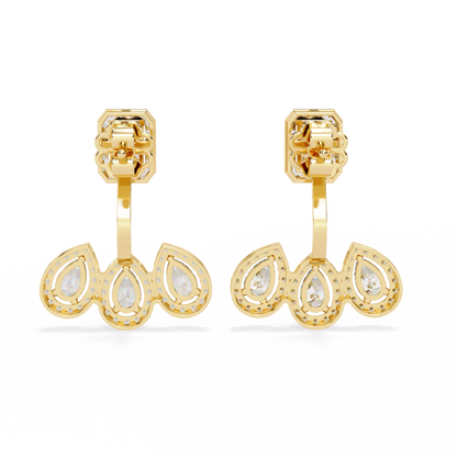 Regal Cascade Diamond Earrings