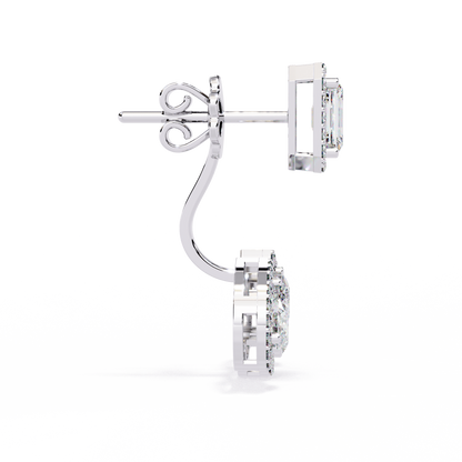 Regal Cascade Diamond Earrings