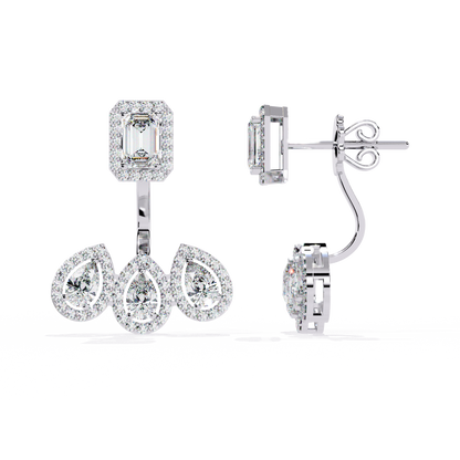 Regal Cascade Diamond Earrings