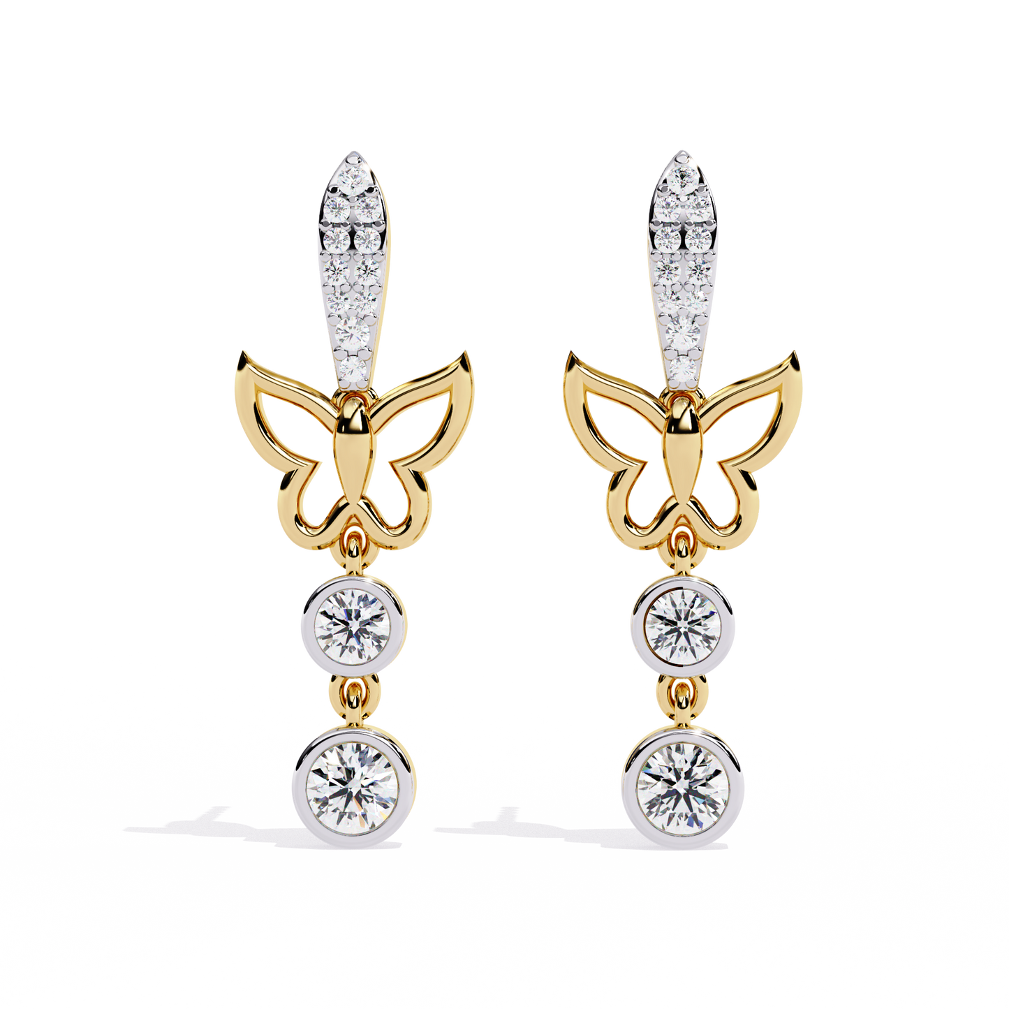 lustrous knot diamond earrings - espira fine gems