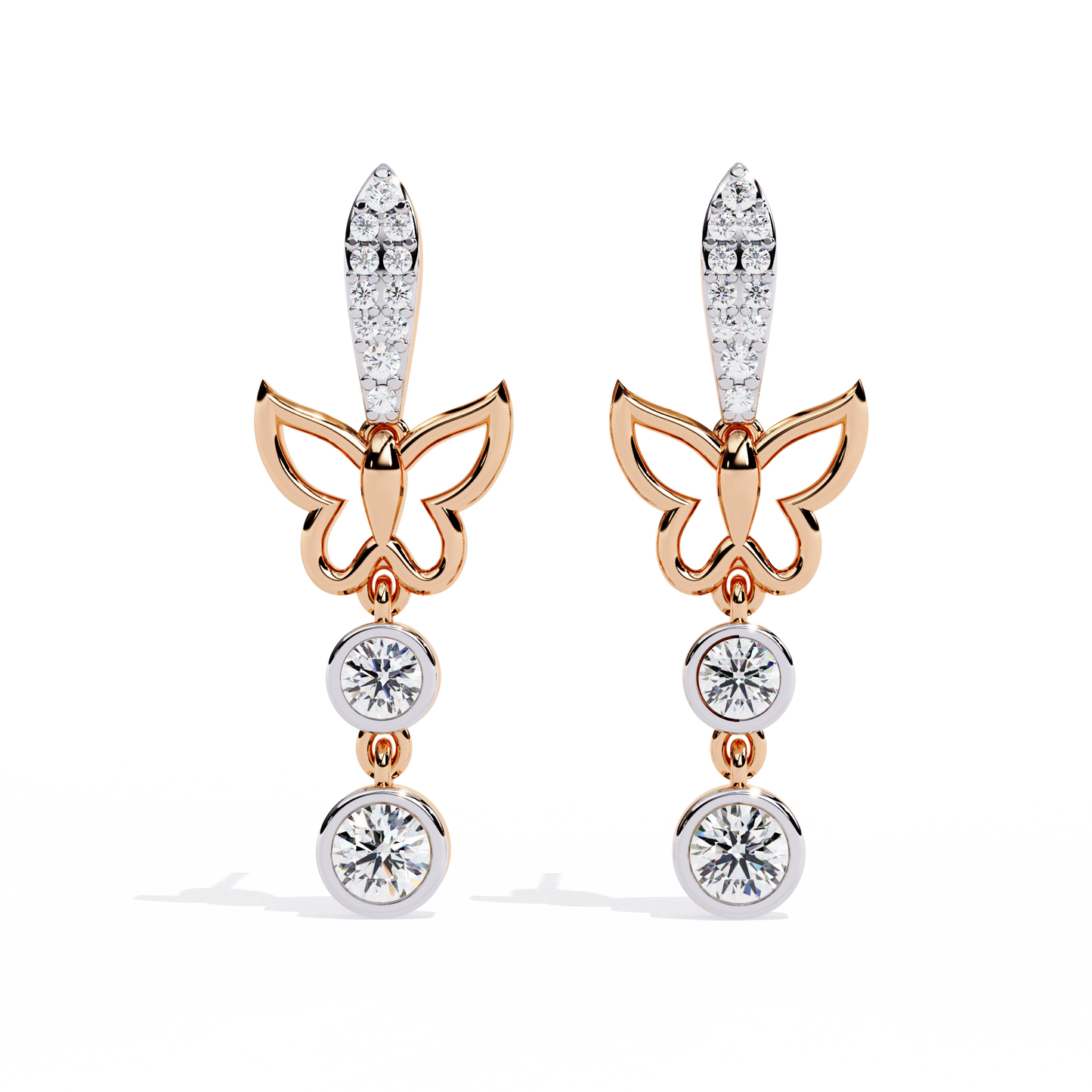 lustrous knot diamond earrings - espira fine gems