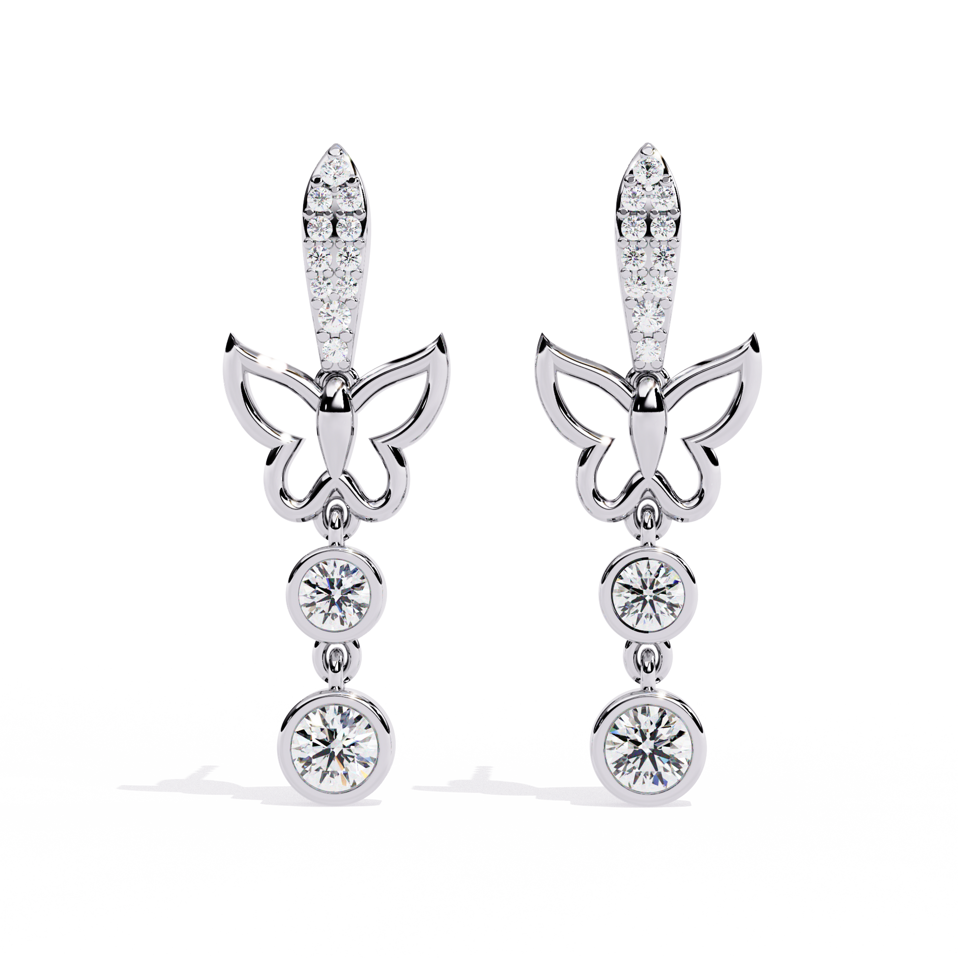 Lustrous Knot Diamond Earrings - Espira Fine Gems