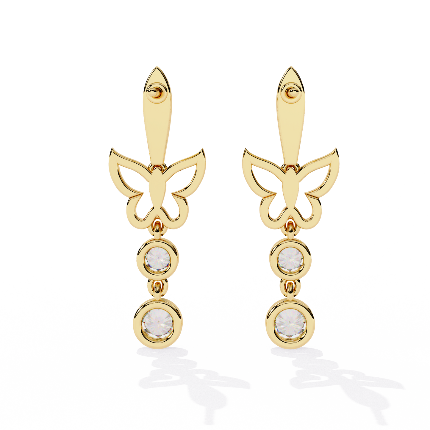 lustrous knot diamond earrings - espira fine gems