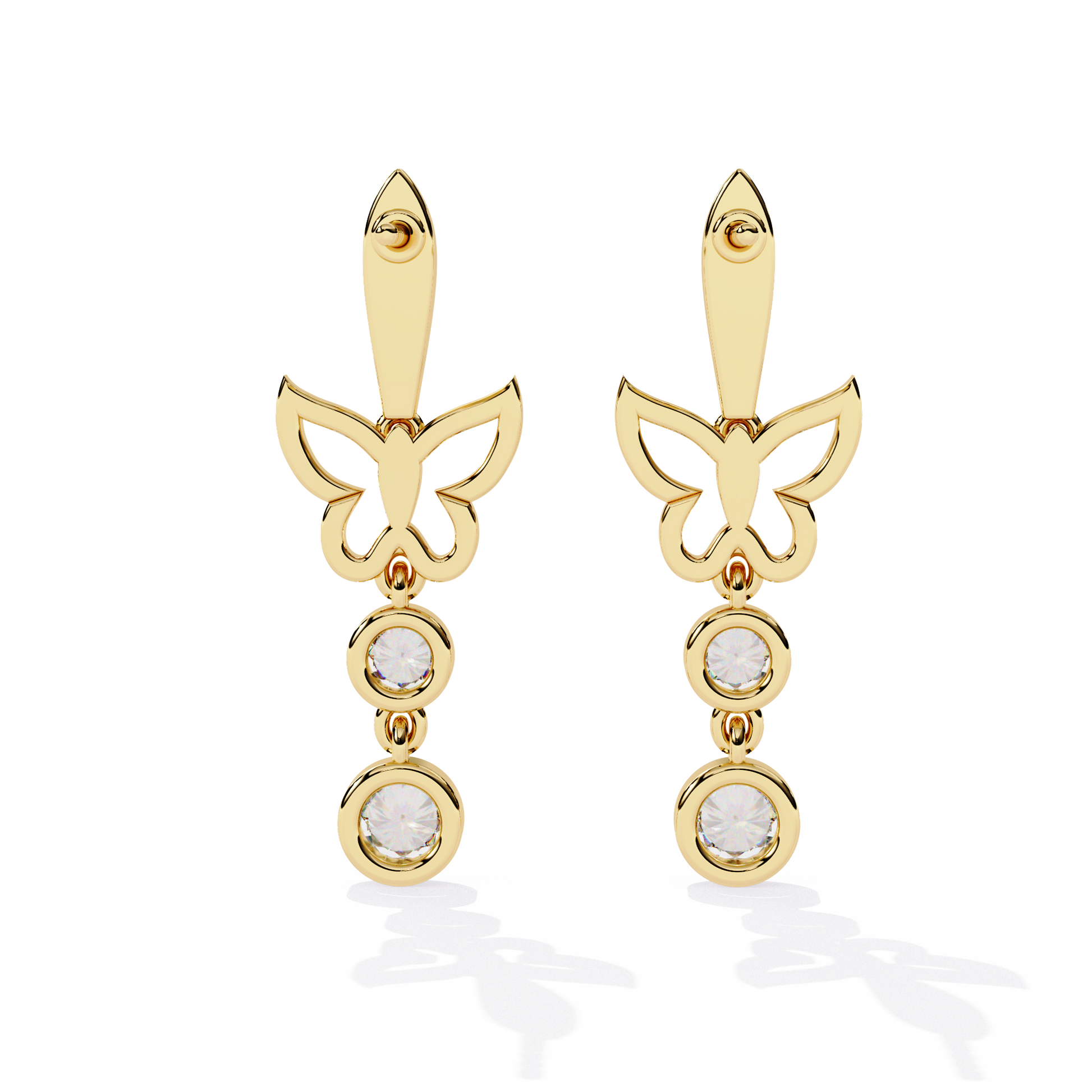 Lustrous Knot Diamond Earrings - Espira Fine Gems