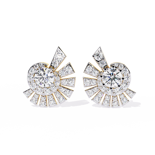 Starbeam Arc Diamond Earrings - Espira Fine Gems