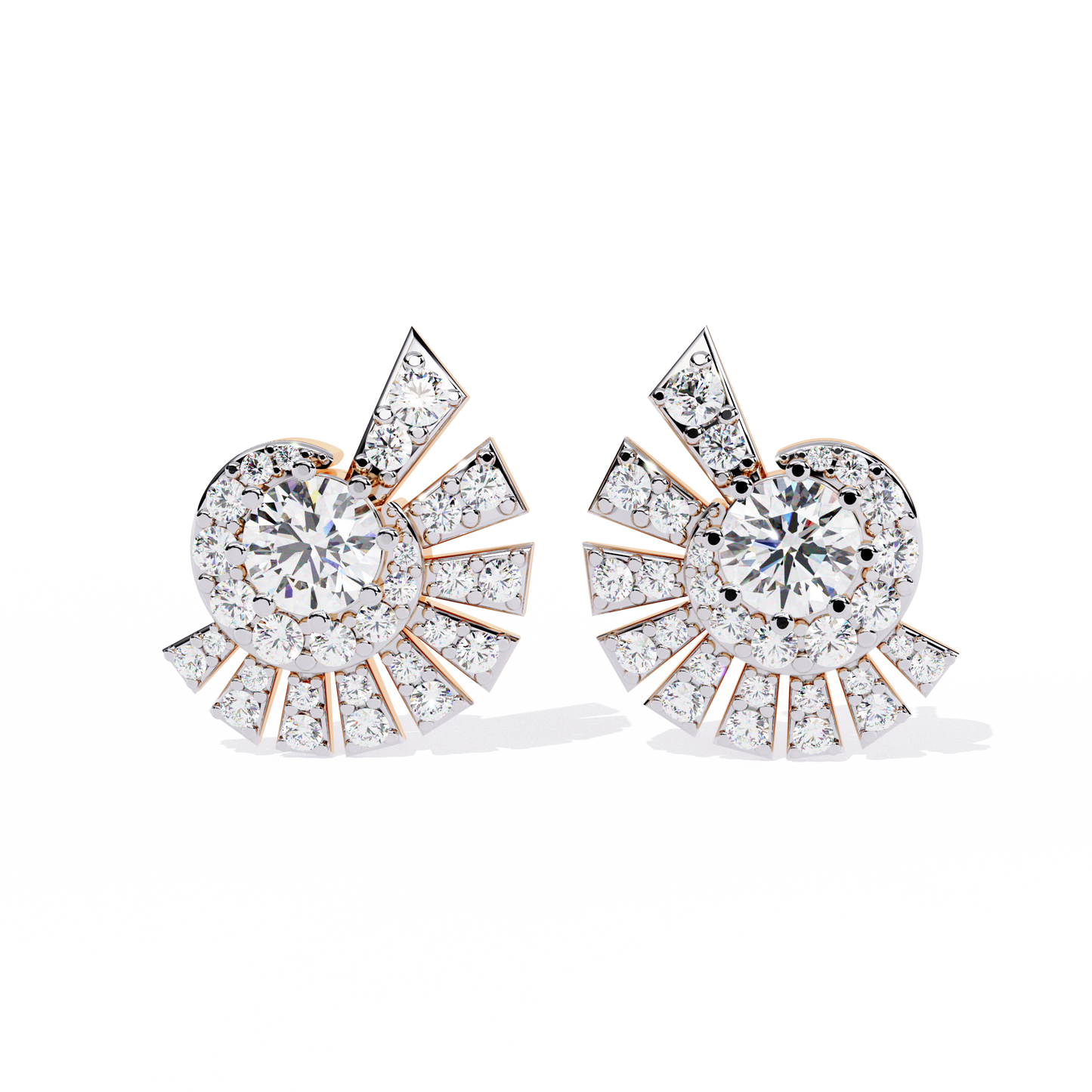 starbeam arc diamond earrings - espira fine gems