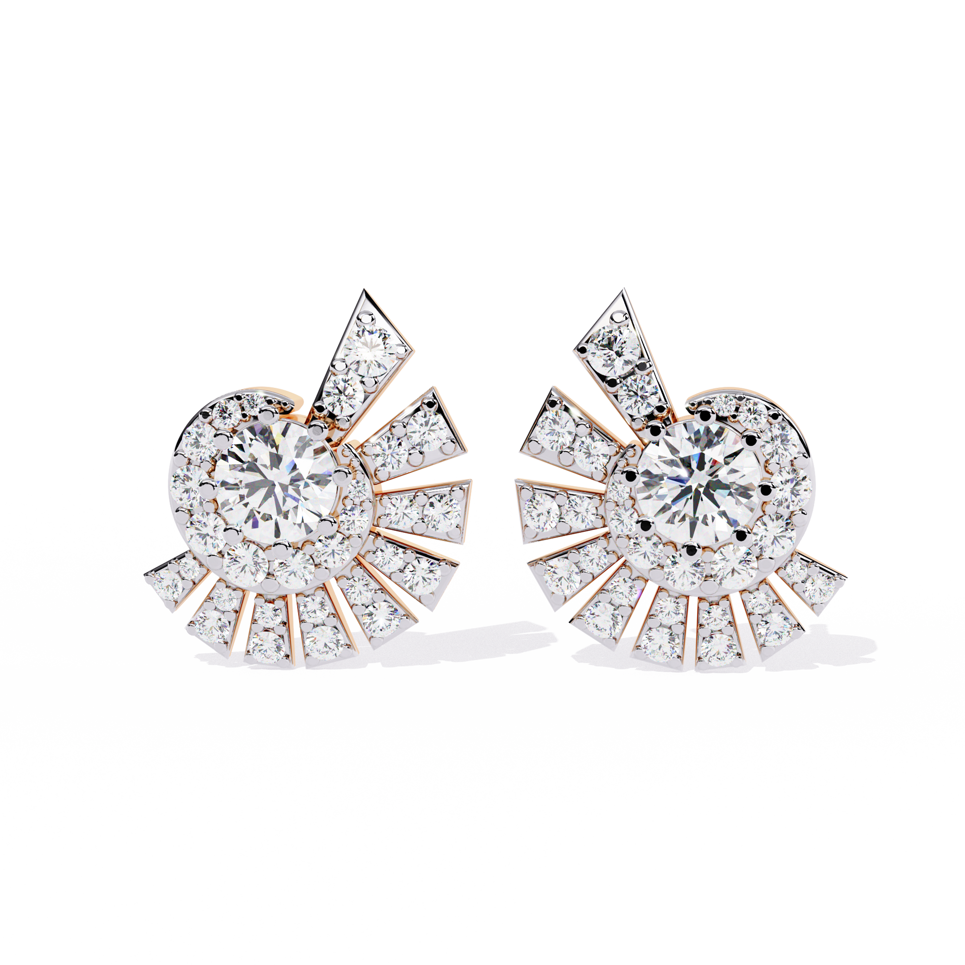 Starbeam Arc Diamond Earrings - Espira Fine Gems