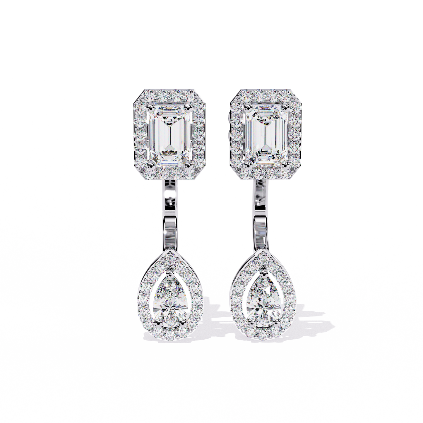 twined affection diamond earrings - espira fine gems