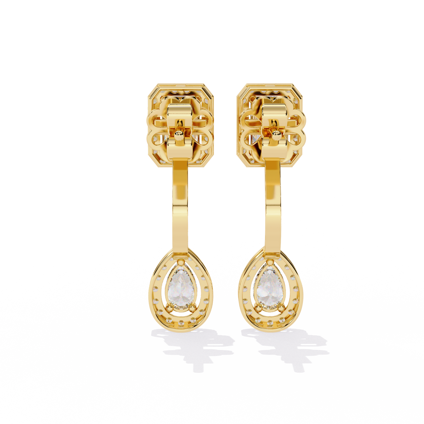 twined affection diamond earrings - espira fine gems