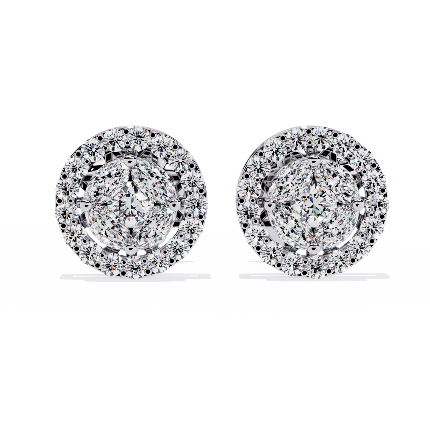 lustre curve diamond earrings - espira fine gems