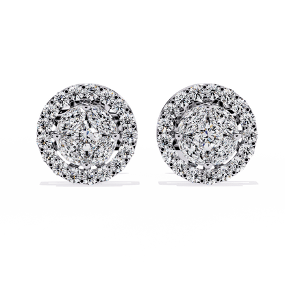 Lustre Curve Diamond Earrings - Espira Fine Gems