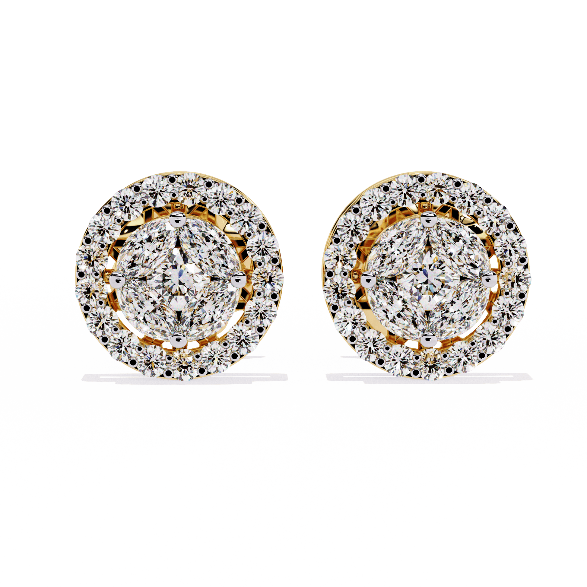 Lustre Curve Diamond Earrings - Espira Fine Gems