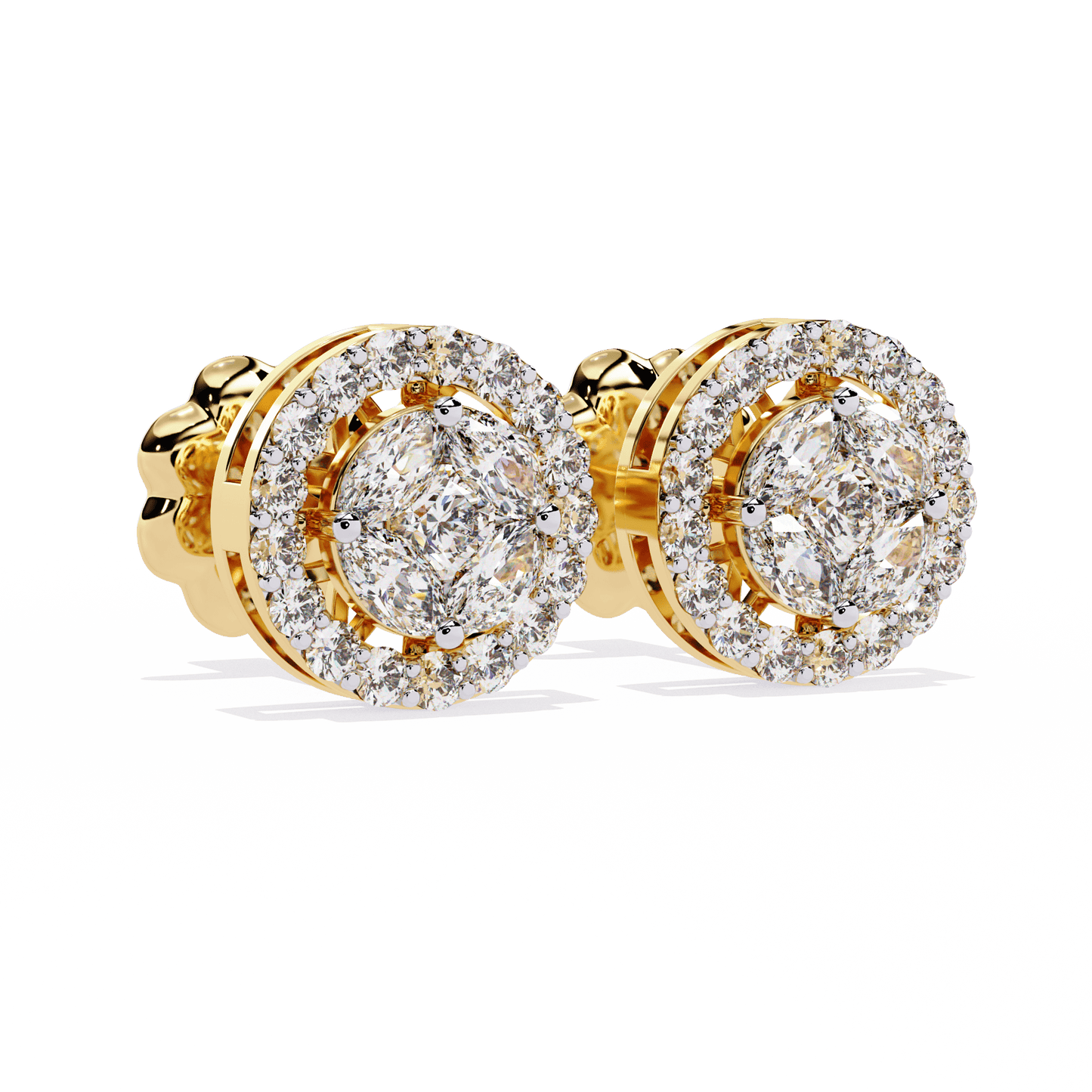 lustre curve diamond earrings - espira fine gems