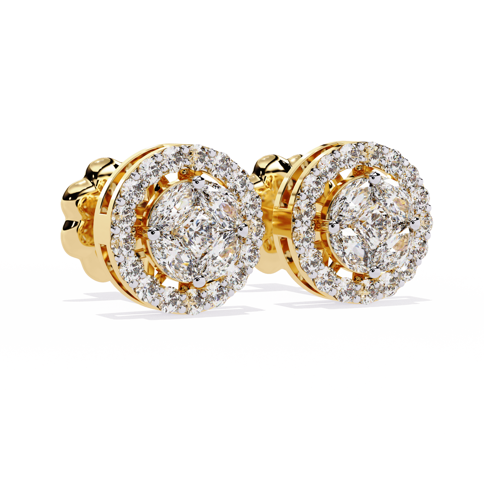 Lustre Curve Diamond Earrings - Espira Fine Gems