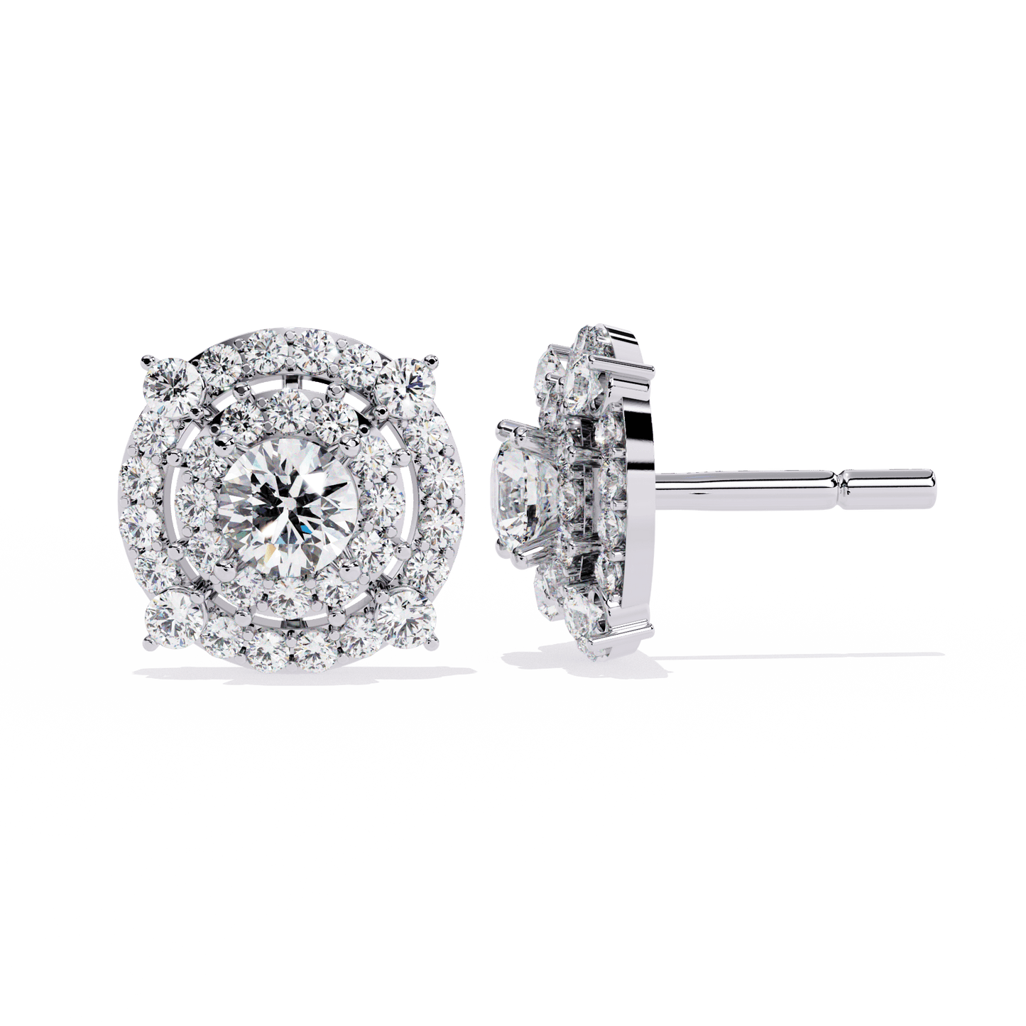 crystal bloom diamond earrings - espira fine gems