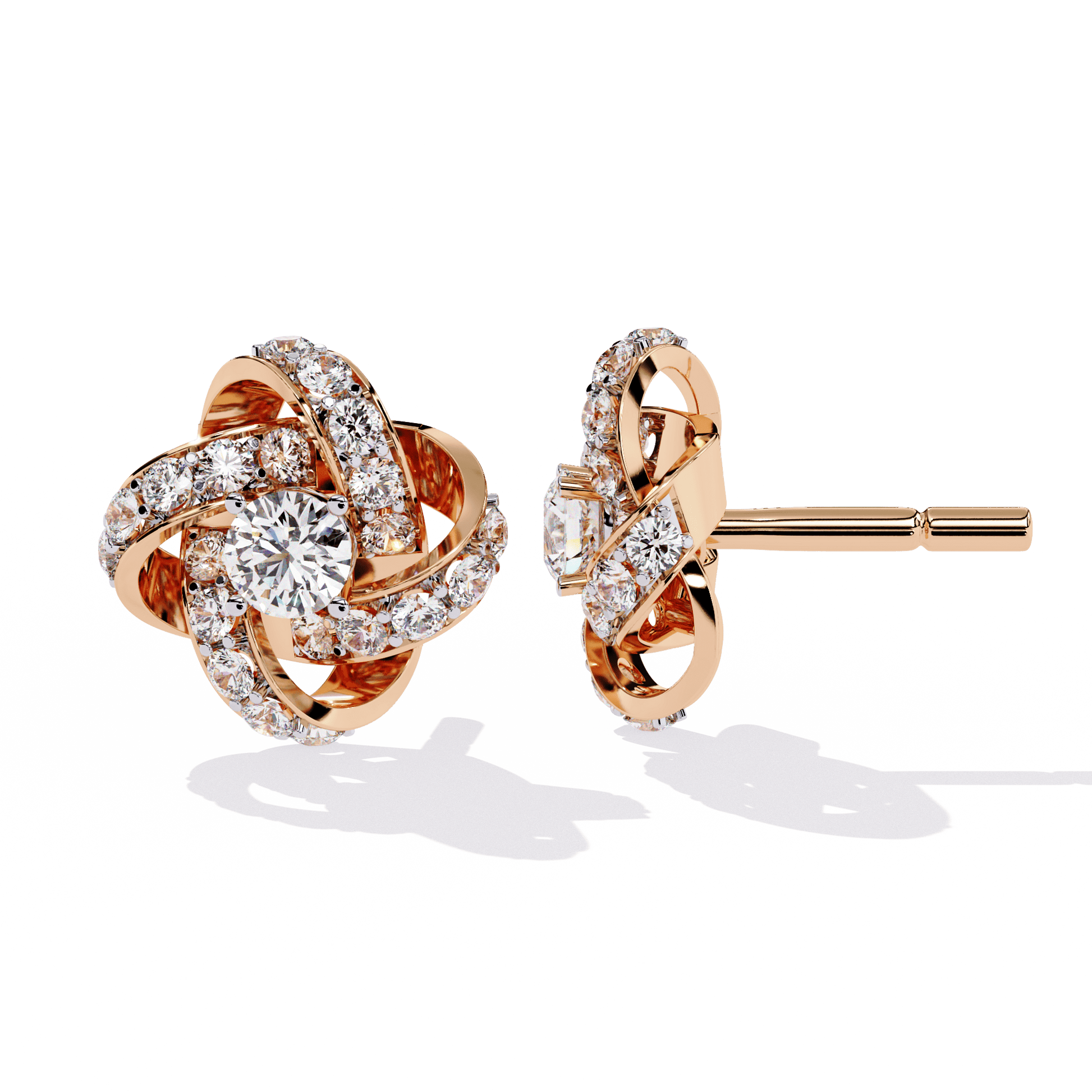 Nova Embrace Diamond Earrings - Espira Fine Gems