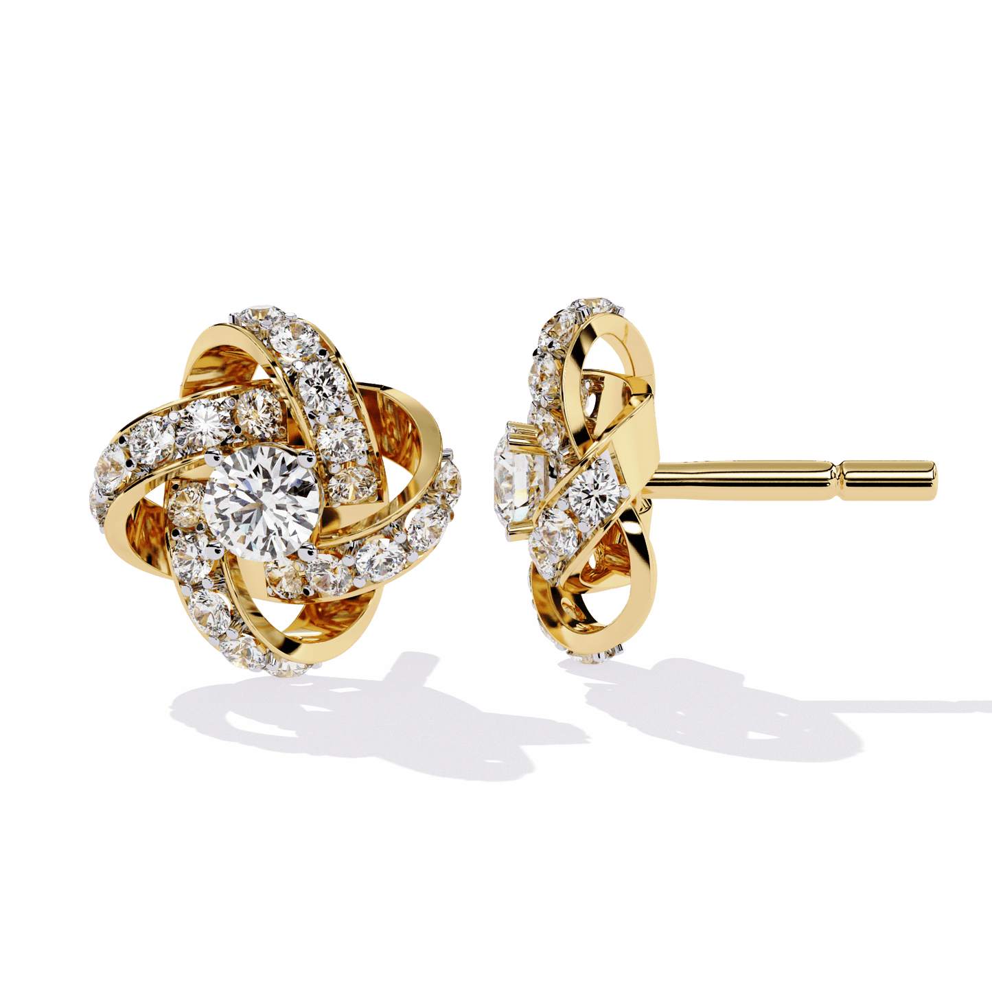 nova embrace diamond earrings - espira fine gems