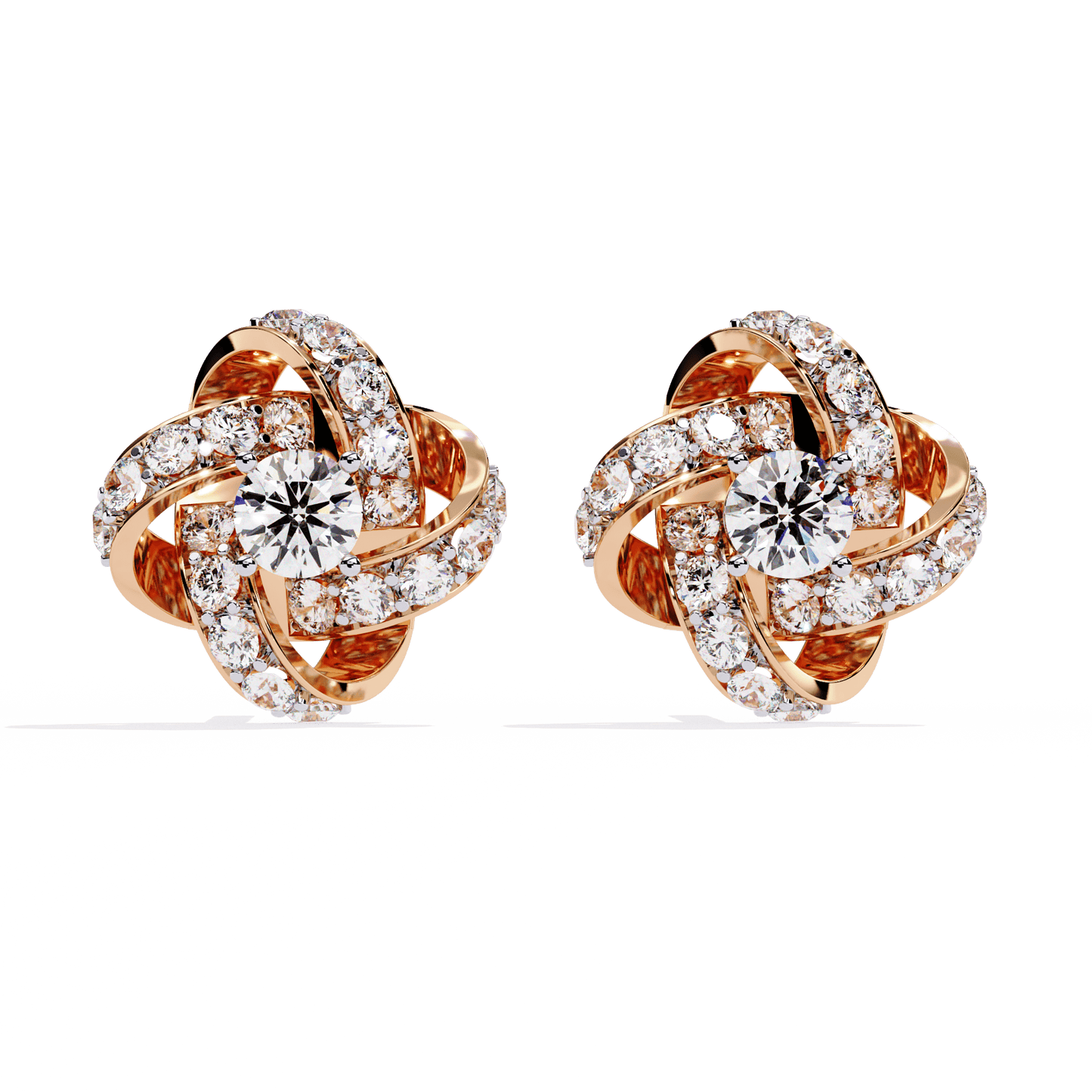 nova embrace diamond earrings - espira fine gems