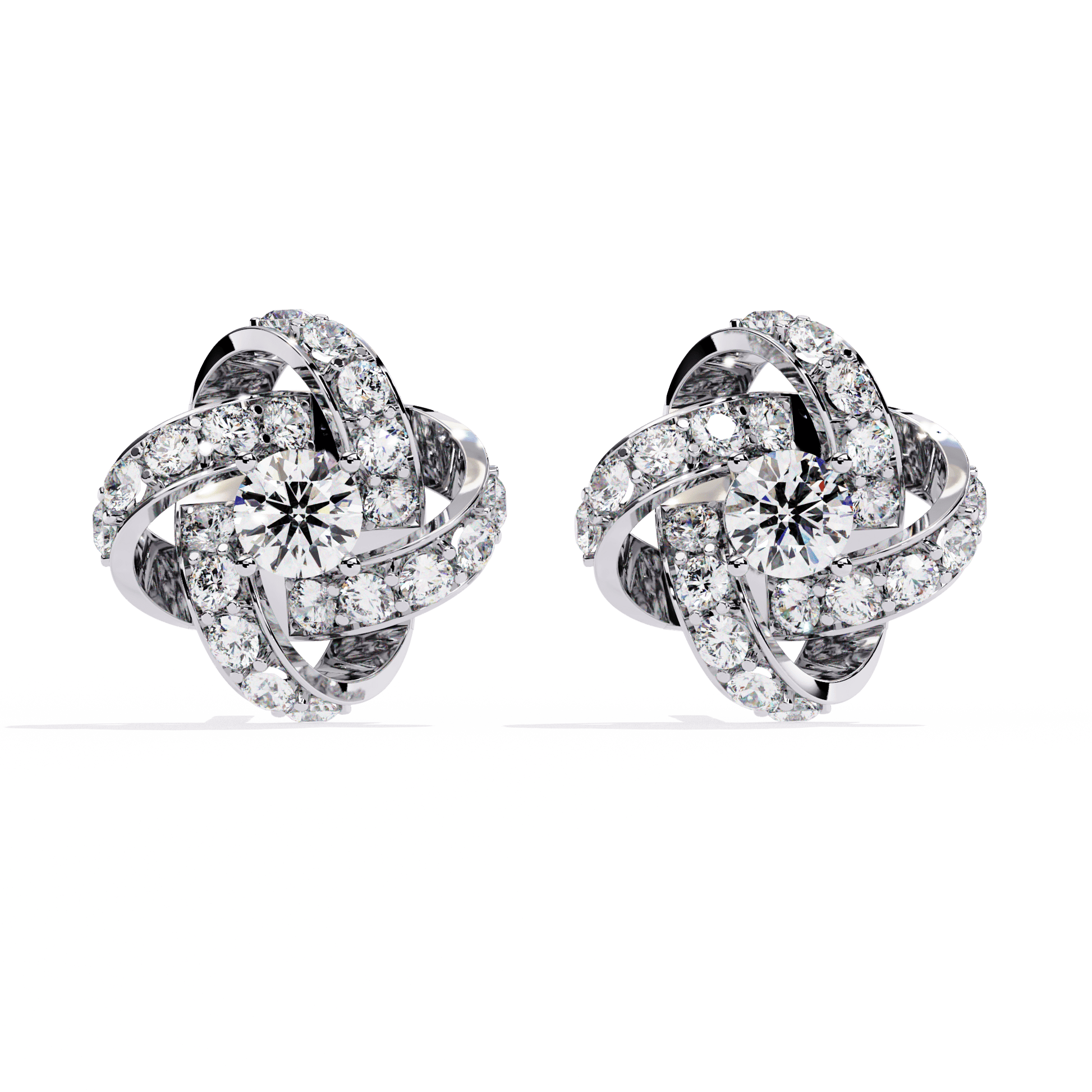 Nova Embrace Diamond Earrings - Espira Fine Gems