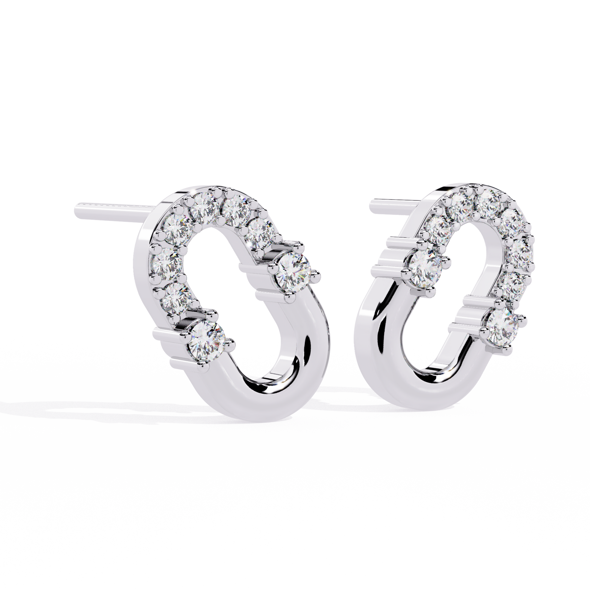 Radiant Magnetica Diamond Earrings - Espira Fine Gems