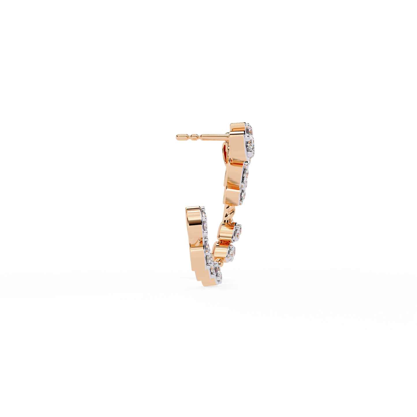auric love diamond earrings