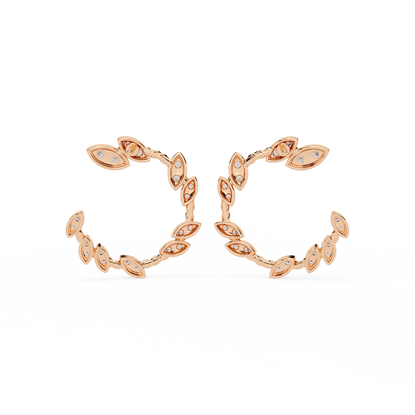 auric love diamond earrings