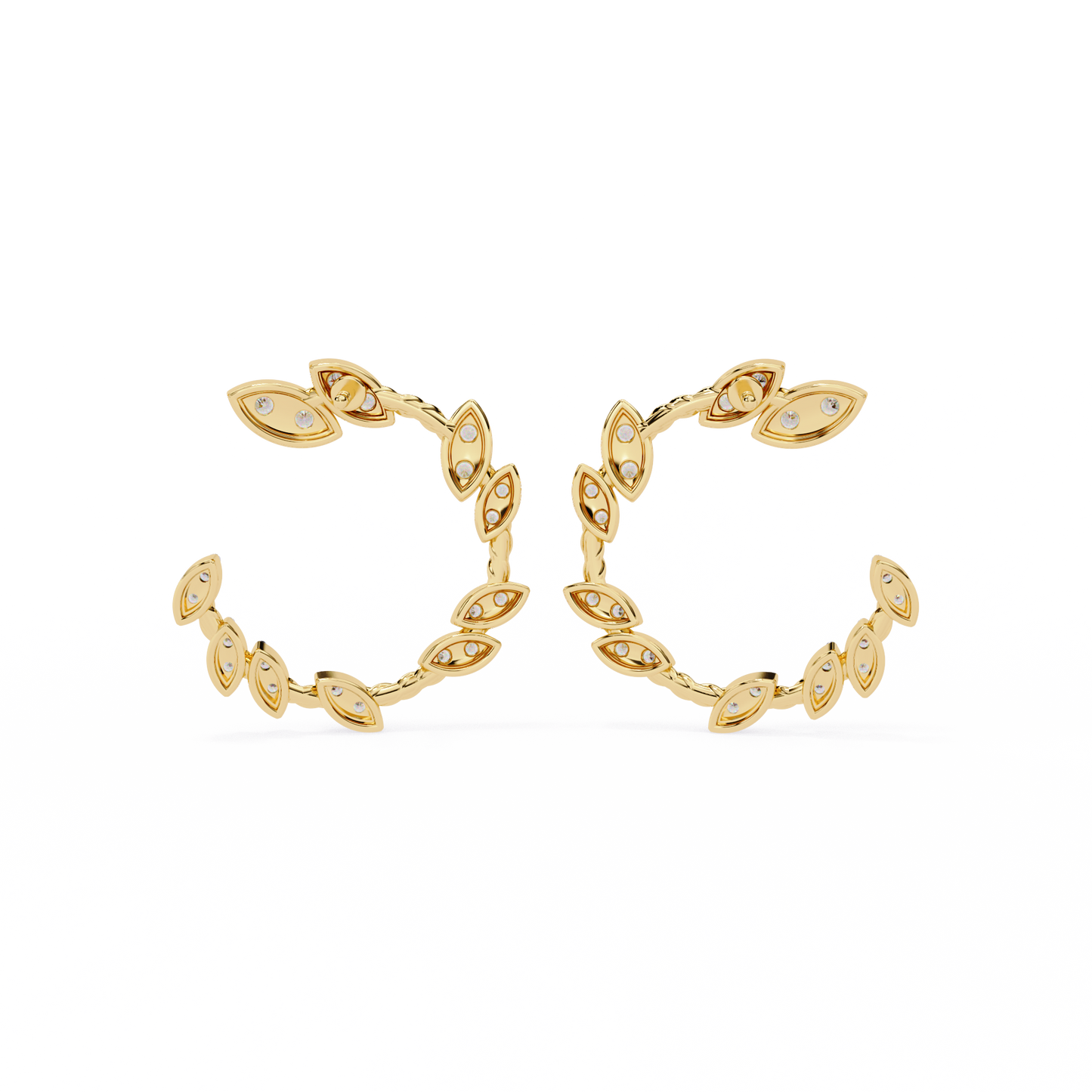 auric love diamond earrings