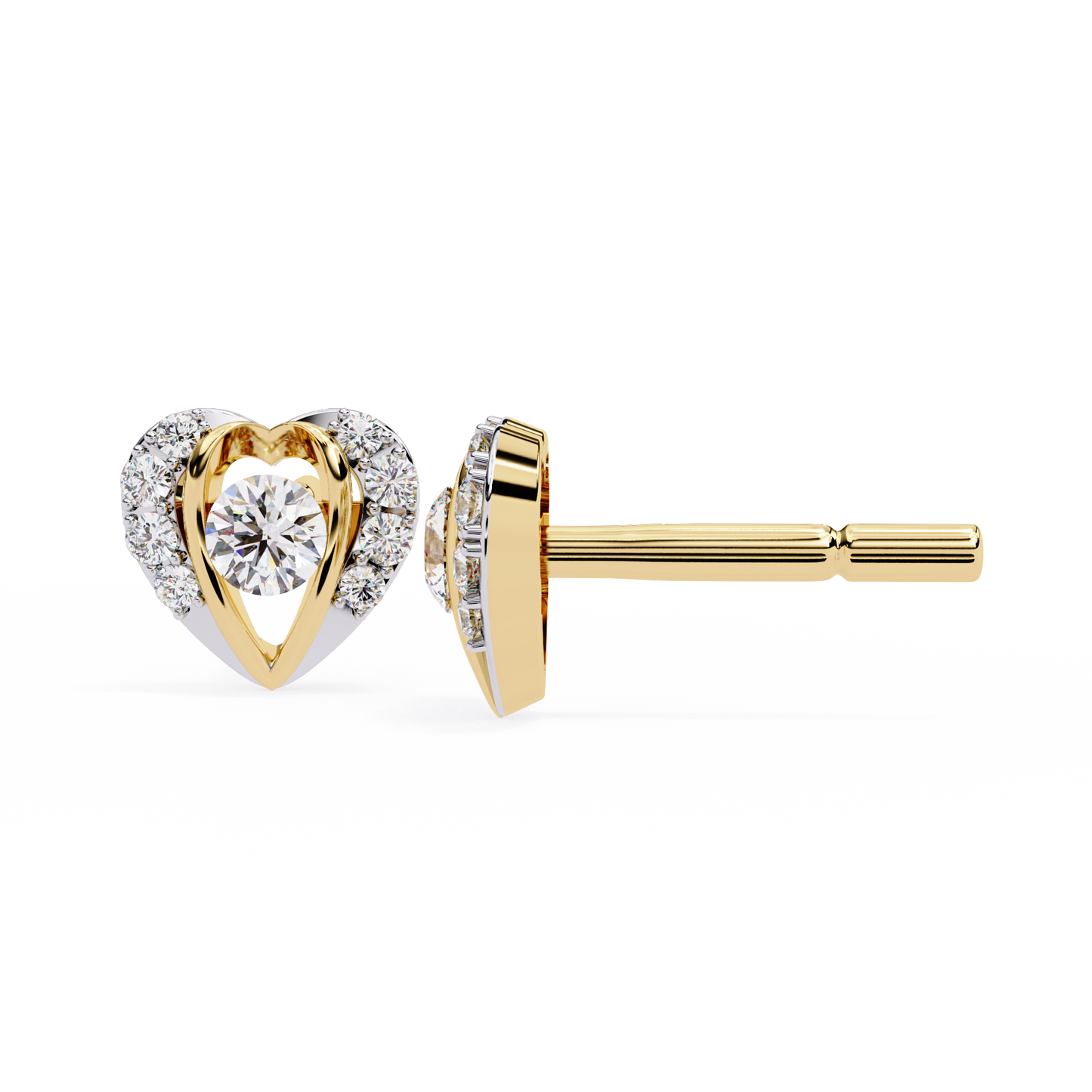 lustrous love diamond earrings - espira fine gems