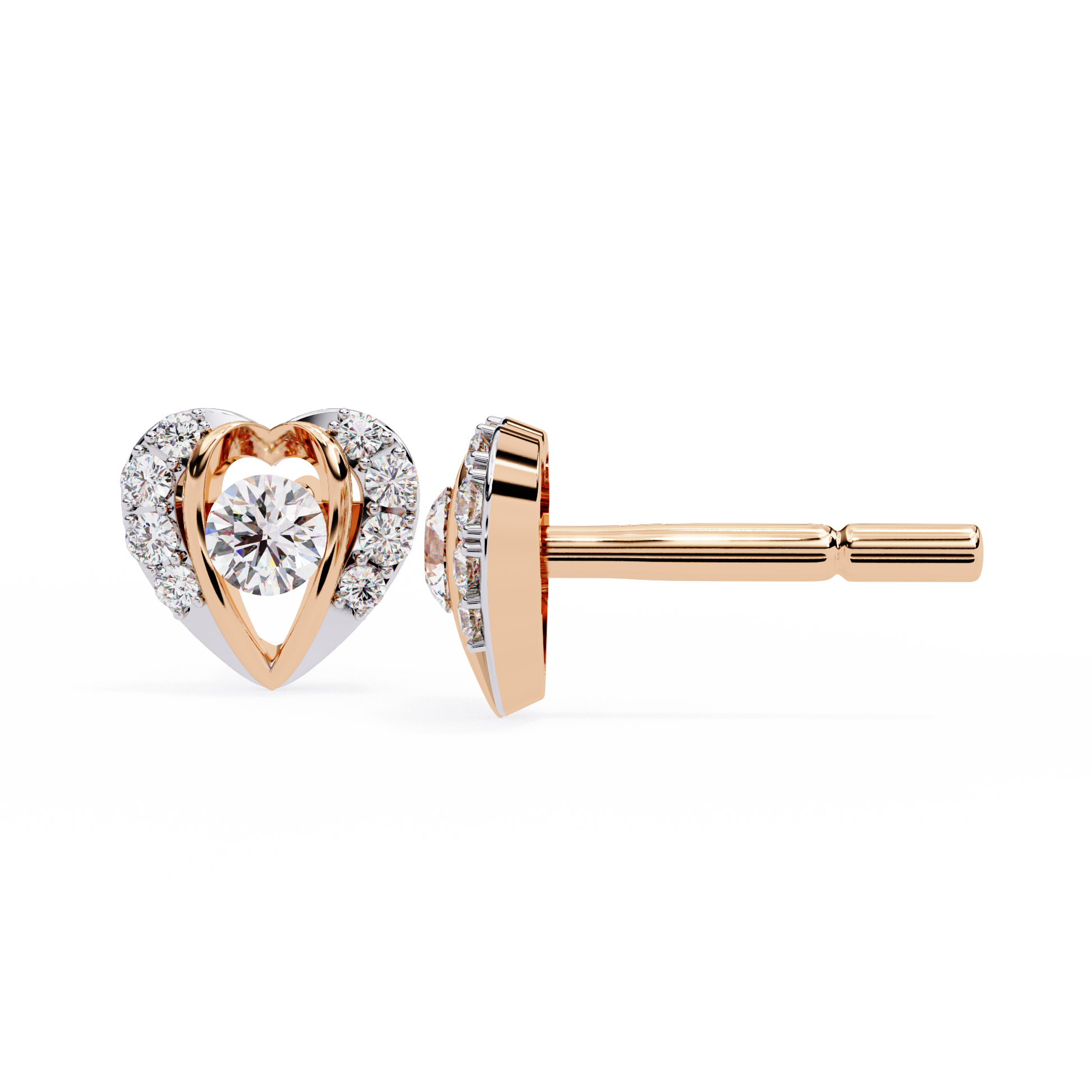 Lustrous Love Diamond Earrings - Espira Fine Gems