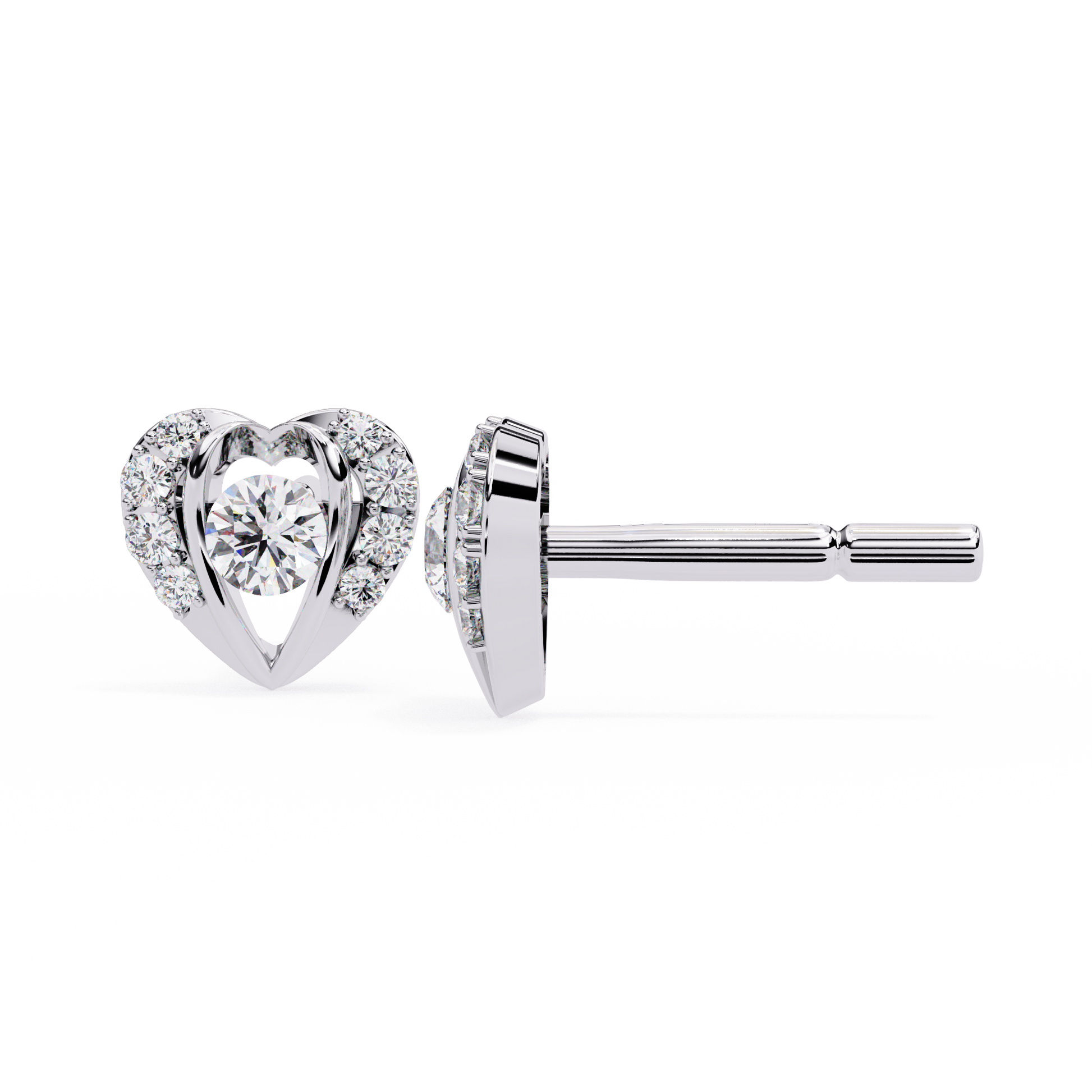 Lustrous Love Diamond Earrings - Espira Fine Gems